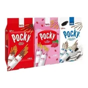 (便宜 破盤價)日本 Pocky 百奇 巧克力棒 草莓棒 牛奶餅乾棒 分享包 單入 拜拜 零食