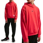 【NIKE 耐吉】B NP DF FLC PO HOODIE 大童 童裝 紅色 帽T 連帽 長袖 IF1723-696