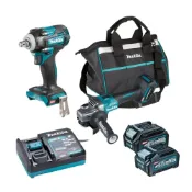 (店+)【MAKITA 牧田】40V無刷雙機組 GA003GX003 砂輪機GA003GZ+套筒板手TW004GZ 中崙五金