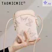 W&S✨【店鋪熱銷】女孩斜跨手機包高級感ins風簡約可愛拉鏈可收納單肩掛包小包包