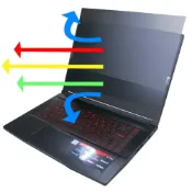 (店+)【Ezstick】MSI 微星 GF63 Thin 11SC 11UC 11UD 防窺片｜檔片式固定設計｜防藍光/防眩光｜左右或四向視角選擇｜180度/左右防窺