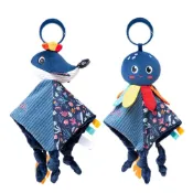 (店+)嬰兒安撫巾 安撫巾 安撫娃娃 海洋鯨魚  響紙響鈴 固齒器 沙沙紙 寶寶玩具 牙膠 嬰兒床玩具 安撫玩偶 安撫巾娃娃