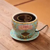 【茶藝收藏臻選】臺灣春秋茶語鶯歌窯燒琺瑯彩電陶爐茶爐靜音家用燒水爐不挑壺煮茶茶壺茶杯組、中式茶具、茶藝用具