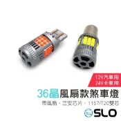 SLO【1157 T20雙芯 36晶風扇款 煞車燈】12V/24V 1157 7443 T20雙芯 煞車燈