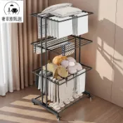 奢菲雅 台灣公司可開票 室內晾衣架可折疊多層家用折疊衣架落地掛衣架毛巾架立式結實便宜YJ8-15 台灣公司 可開發票