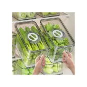 (店+)冰箱保鮮盒收納盒食品級蔬菜水果冷凍整理廚房透明雞蛋儲物盒