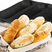5 Loaves French Bread Baguette Pan Mold Non-Stick Wave Loaf