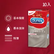 【Durex杜蕾斯】超薄裝衛生套更薄型（10入）