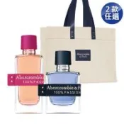【ABERCROMBIE & FITCH】百分百熱情男女香100ml任選(贈帆布托特包)