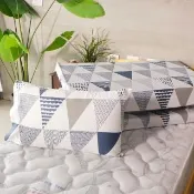 【小老闆寢具】單人加大3.5尺 天絲纖維 立體包覆式床包+枕套組(10cm厚以下床墊專用 拉鍊式包覆)
