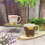日本直送 W53 小熊學校 The Bears' School  傑琪 大衛 日本製馬克杯280ml 日本製餐具系列