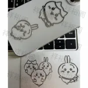 春節好物🩷吉伊卡哇卡通金屬貼烏薩奇小八手機筆記本耳機平板立體裝飾貼紙