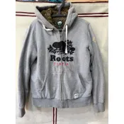 正品Roots男款S號連帽厚內刷毛保暖休閒外套（女生也可穿）經典款