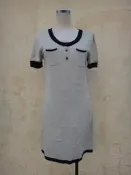 楹 ~ 全新 正品 SCOTTISH HOUSE 裸色 純棉 針織 洋裝 size: M
