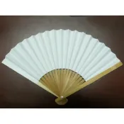 台灣製 紙扇子 8英吋半紙扇子 /一支入 空白扇子 彩繪扇子 (小紙摺竹片單面紙) MIT製 21.5cm 手繪扇