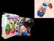 A-172 櫃 ： 唐老鴨 & 熱狗堡  迪士尼 俄羅斯娃娃 吊飾  RE-MENT DISNEY　富貴玩具店