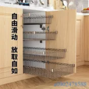 附發票~ 抽屜式收納置物架 廚房拉籃 櫥櫃改造碗碟架 diy置物架滑軌收納層架 自製衣櫃抽屜網籃