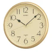 SEIKO 日本精工 標準型 小時鐘(QXA001G)-金/28cm