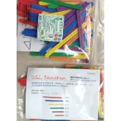 （YJ小舖）全新 教具遊思樂 USL 幾何扣條~六色72pcs/台灣製/數學教具