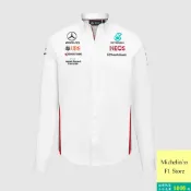 🏁[售完請勿下單] 2023 F1 賓士 Mercedes AMG 男士 車隊 襯衫 白色 [正品]