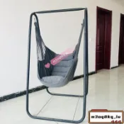*鞦韆支架吊床可摺疊雙人卧室懸挂吊椅靠墊掛戶外躺寢室可盤腿