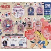 現貨 TAKARA 扭蛋 愛麗絲夢遊仙境水晶瓶 水晶罐 瘋帽 時間兔 紅心皇后 妙妙貓 柴郡貓 立牌 夢遊 全6款
