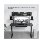 (店+)【COUGAR 美洲獅】E-ODYSSEY 旗艦電動升降電競桌 智慧控制面板 兩組記憶高度 人體工學扶手 升降桌 電腦桌 電競桌