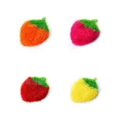 松House鼠🐿️草莓造型菜瓜布 洗碗巾 菜瓜布 韓國菜 瓜布 洗碗布 絲光手勾 不沾油 廚房用品 造型菜瓜 布