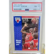 喬丹 PSA8 鑑定卡1991 FLEER Michael Jordan #29 球員卡(2)