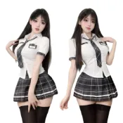 (店+)情趣服飾 英倫學院風制服 24H出貨 情趣用品 格紋短裙 角色扮演 性感穿搭 JK制服 cosplay 學生妹 制服