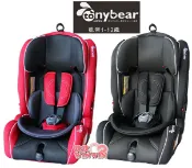 玟玟 (WINWIN) 婦嬰用品百貨名店 tonybear 凱帝兒童成長型汽車座椅TB-1031 蜂巢式透氣布料，頭靠多段調整，椅背服貼度可調