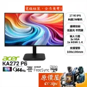Acer宏碁 KA272 P6【27吋】螢幕/IPS/144Hz/原價屋【廠商直送】
