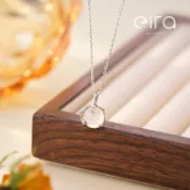 [隔日到貨]Eira Accessory 白玉髓梅花項鍊‧999純銀項鍊‧中國風 梅花 氣質典雅 項鍊 A003-18B