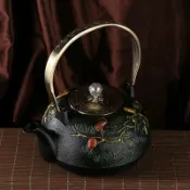 全球選品1館 生活百貨 生鐵茶壺 無塗層純手工鐵壺日本南部鐵壺仿古鐵壺 禮品