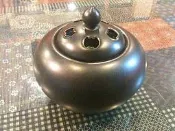 小五福(蝠) 黑金電子品香爐＊控溫聞香氣＊分段品香味~精油,沉香,檀香粉,檸檬皮,花瓣＊