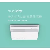 【Humidry 日本】沸石式除溼輪 多功能浴室智慧除濕機 BRC-110V 220V