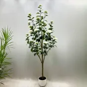 (店+)模擬茶玫花樹 茶花樹綠植 室內假茶樹盆栽 客廳落地擺飾 高階裝飾品