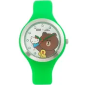 Hello Kitty  x LINE Friends 限量聯名超萌熊大手錶 (綠 KT063A)