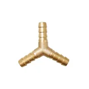 (店+)銅接頭Y型 三通插心 銅插心 4分 氣動分接頭 風管轉換接頭(單售) 中崙五金