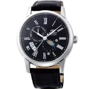ORIENT 東方錶 SUN&MOON系列 日月相機械錶-42.5mm黑 RA-AK0010B