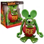 奧司玩具 RAT FINK 芬克鼠 30cm存錢筒 手部可動 夜光版 公仔 r.f