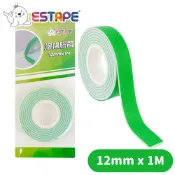 【王佳ESTAPE】雙面泡棉膠帶 12mm x 1M（防撞膠帶.加厚自黏.手作.美勞.黏貼.佈置.包裝.固定.包材）