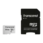 (店+)【Transcend 創見】TF microSDXC-300S 64G 記憶卡 附轉卡