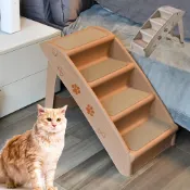 (店+)DC寵物現貨秒出🐾寵物樓梯 摺疊樓梯 狗狗樓梯 寵物爬梯 寵物階梯 貓咪樓梯 寵物斜坡 收納樓梯 沙發狗樓梯 A102