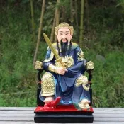 12寸玄天上帝神像真武大帝祖師北帝北極真君甲上帝公樹脂佛像神像