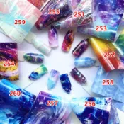 【台灣現貨】星空轉印紙-天空圖日月星辰251-260 美甲星空貼 星空轉印貼 星空紙 星空貼紙【幻彩美甲】