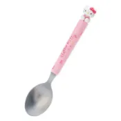 真愛日本 凱蒂貓 kitty 立體玩偶 不鏽鋼湯匙 新生活 湯匙 甜點匙 兒童 餐具 禮物 ID12