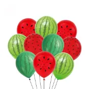 10pcs Watermelon Latex Balloon Hawaiian Series Fruit Party B