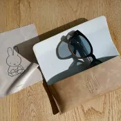 【Pinkoi x miffy】限量款 成人威靈頓框墨鏡-miffy latte brown