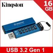 Kingston 金士頓 IronKey Keypad 200 USB 3.2 Gen1 Type-A 16GB 加密隨身碟(IKKP200/16GB)